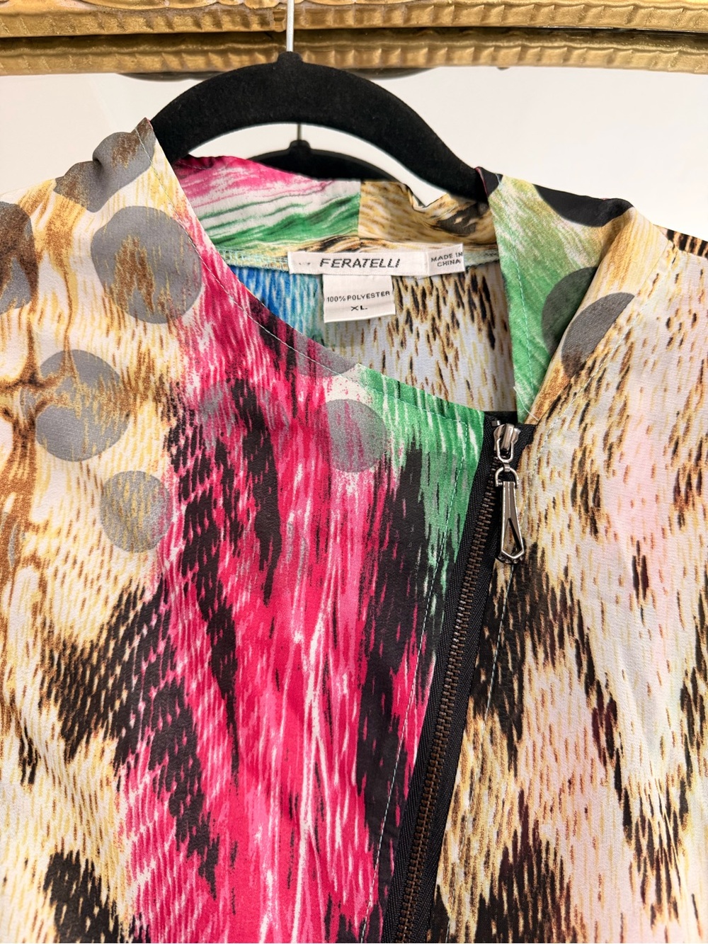 Multi-Color Printed Chiffon Tunic Top - Picture 3 of 7